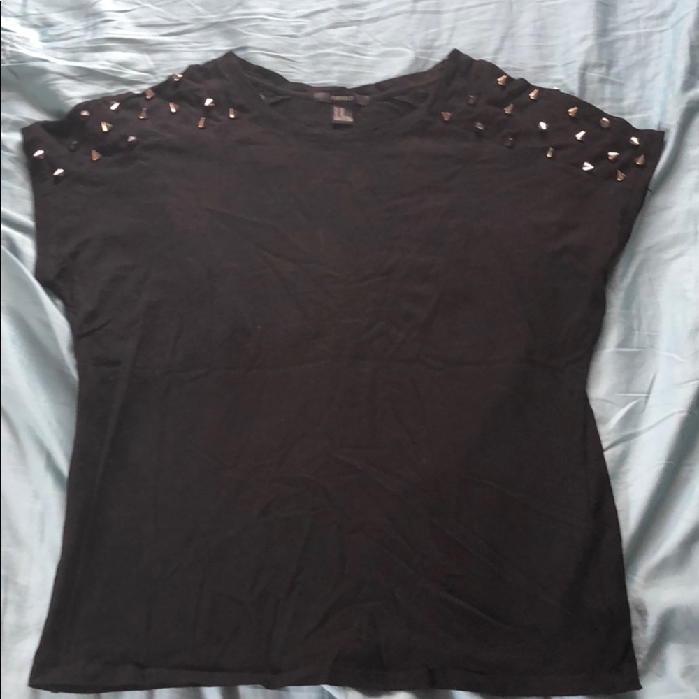 Forever 21 Spike Detail T Shirt